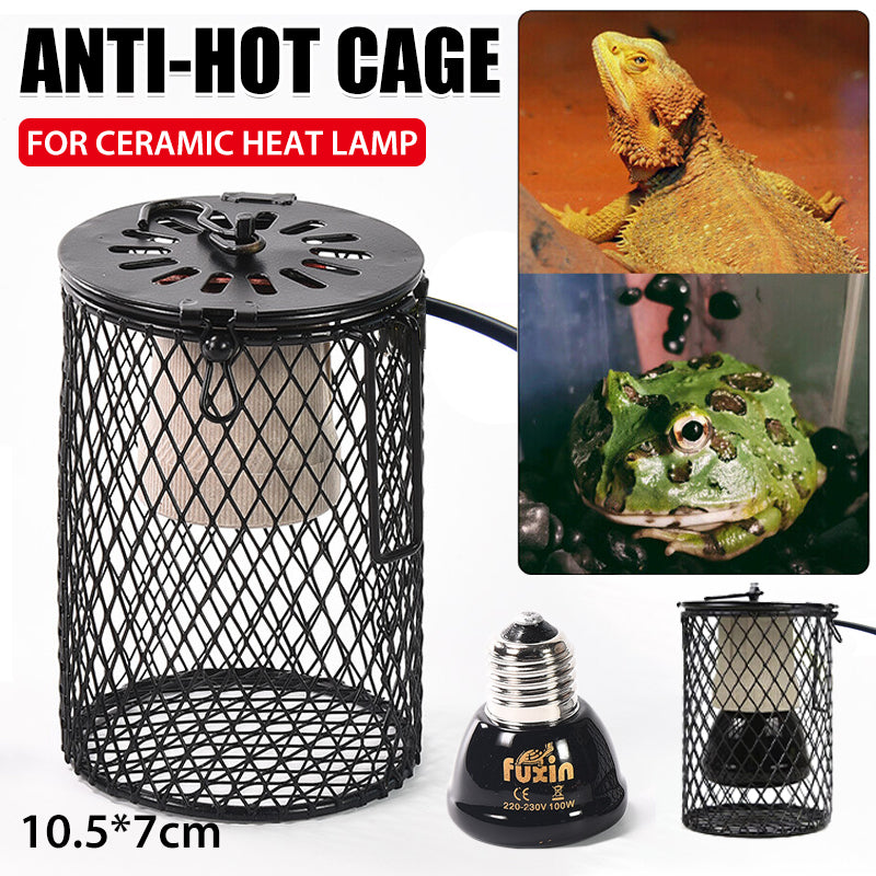Ceramic Infrared Reptile Heat Lamp Cage Holder AU Plug