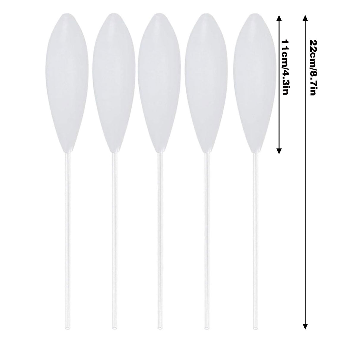 5pcs Slow Sink Bait Throwing Tools Acrylic Fishing Casting Rings