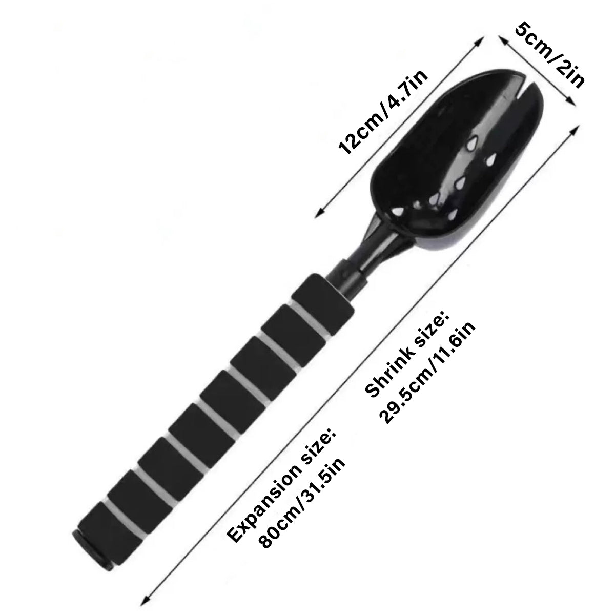 Telescopic Bait Throwing Spoon Aluminium Alloy For Fishing