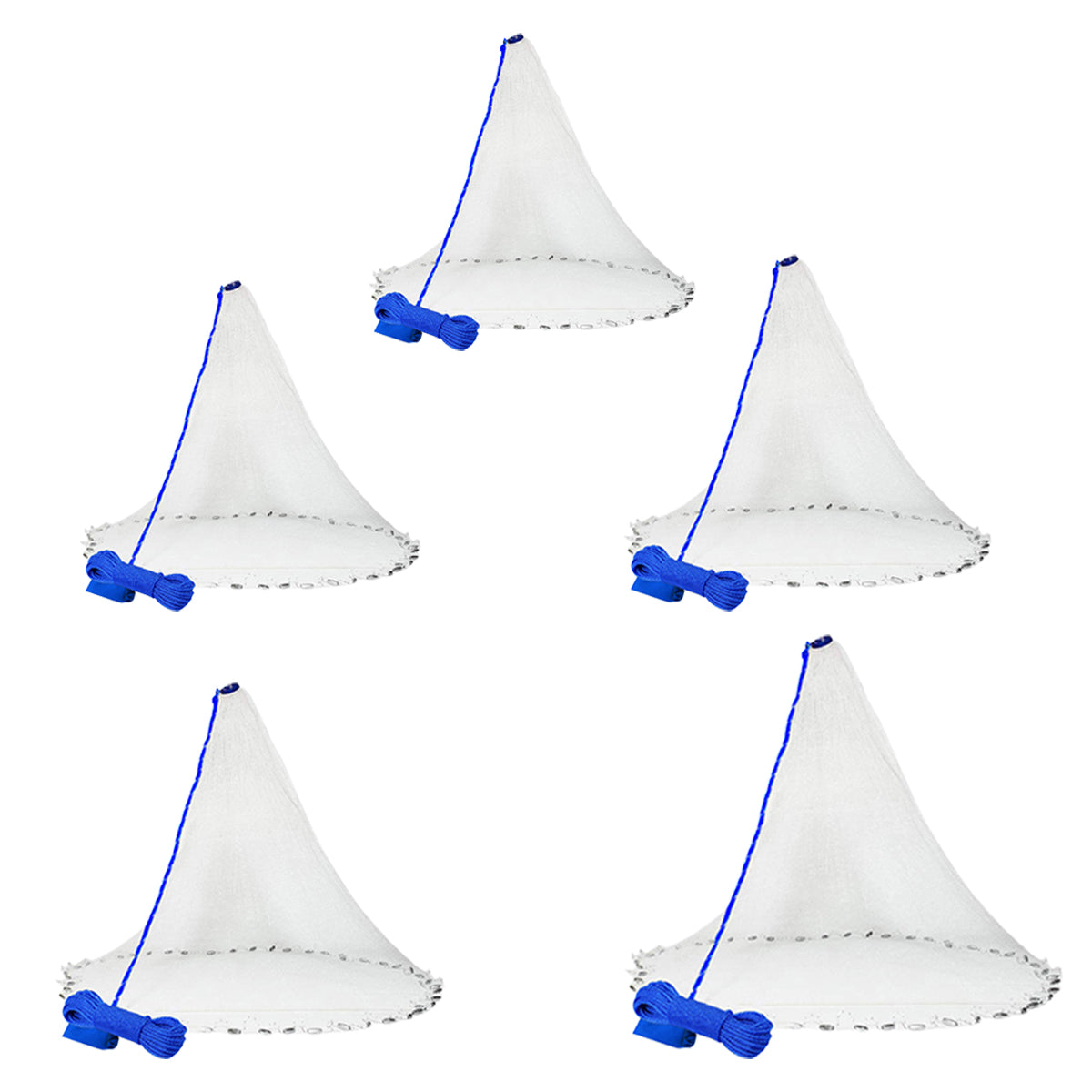 Hand Cast Net Fishing Throw Net with Strong Rope