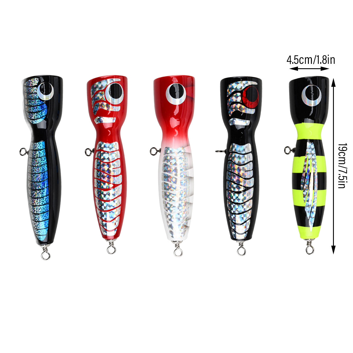 Floating Wood Bait – Deep Sea Long-Cast Fishing Lure 19cm 120g