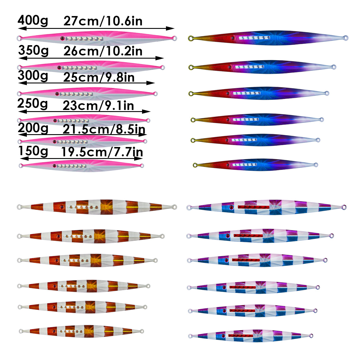 Luminous Bionic Fishing Bait Glow In Dark Jigging Saltwater Deep Sea
