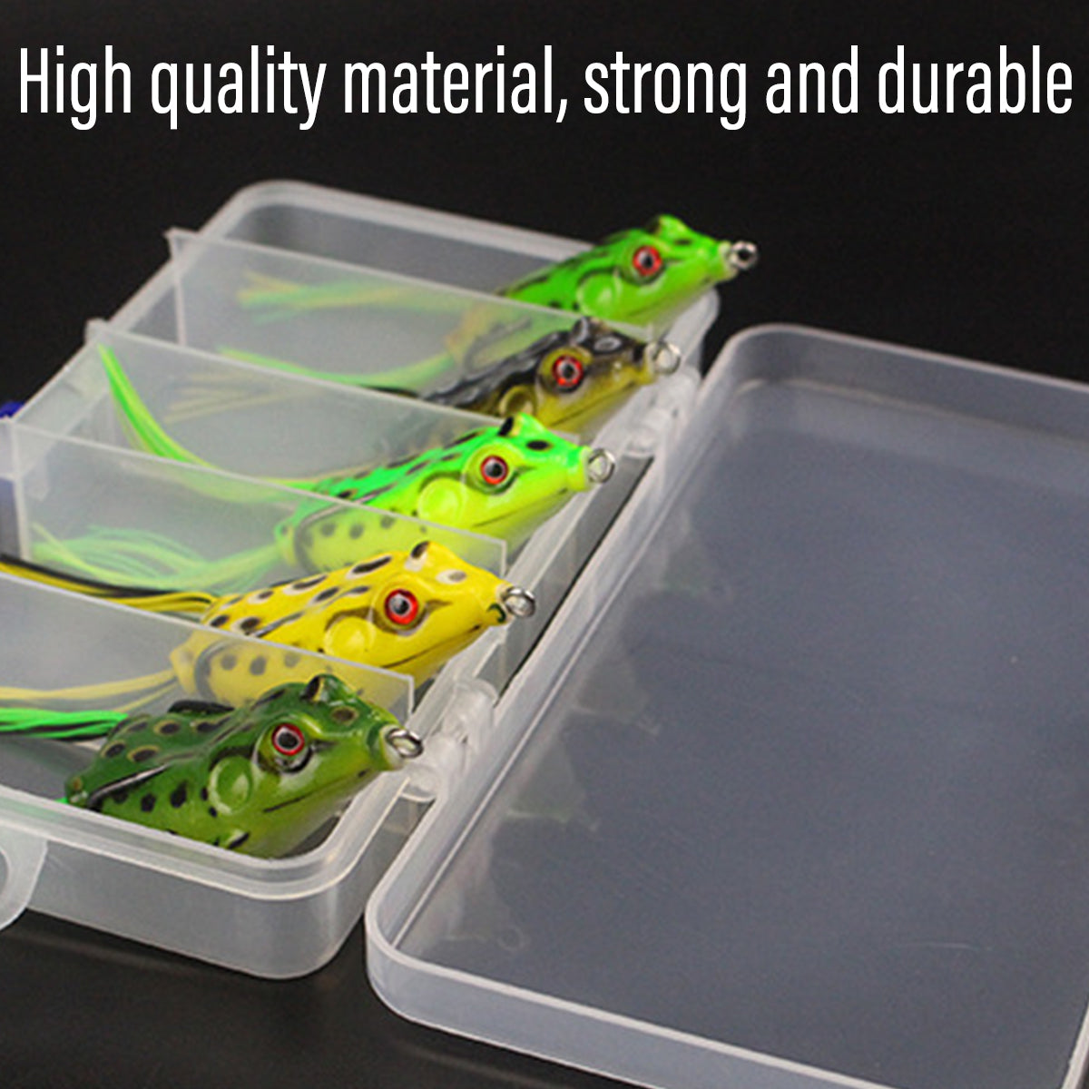 5PCS Soft Frog Lures Set for Bass Pike Fishing in Freshwater & Saltwater