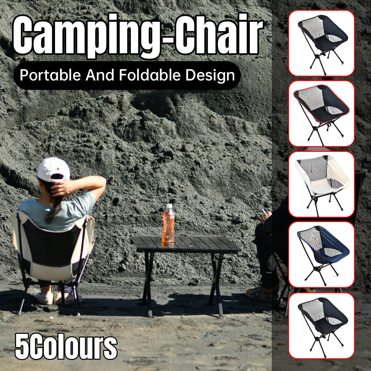 High Back Folding Chair for Camping Portable Outdoor Seat