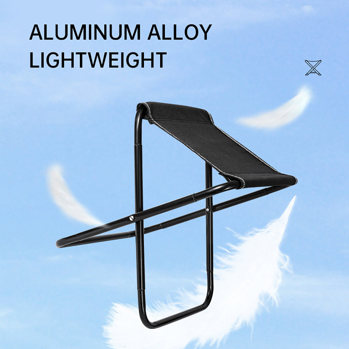 Portable Folding Stool for Camping & Fishing Lightweight Outdoor Seat