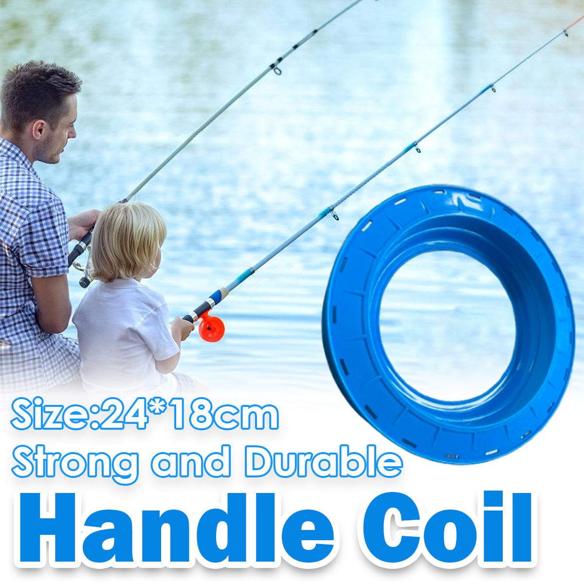Plastic Fishing Line Storage Reel – Durable Coil Organizer