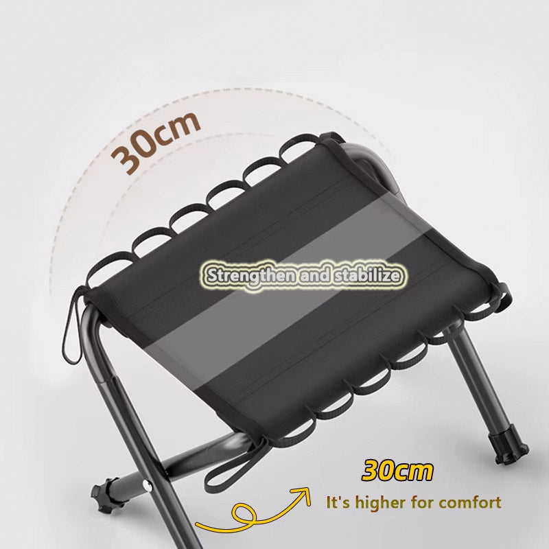 Outdoor Foldable Bench Stool Portable Camping Chair for Hiking Picnic Travel