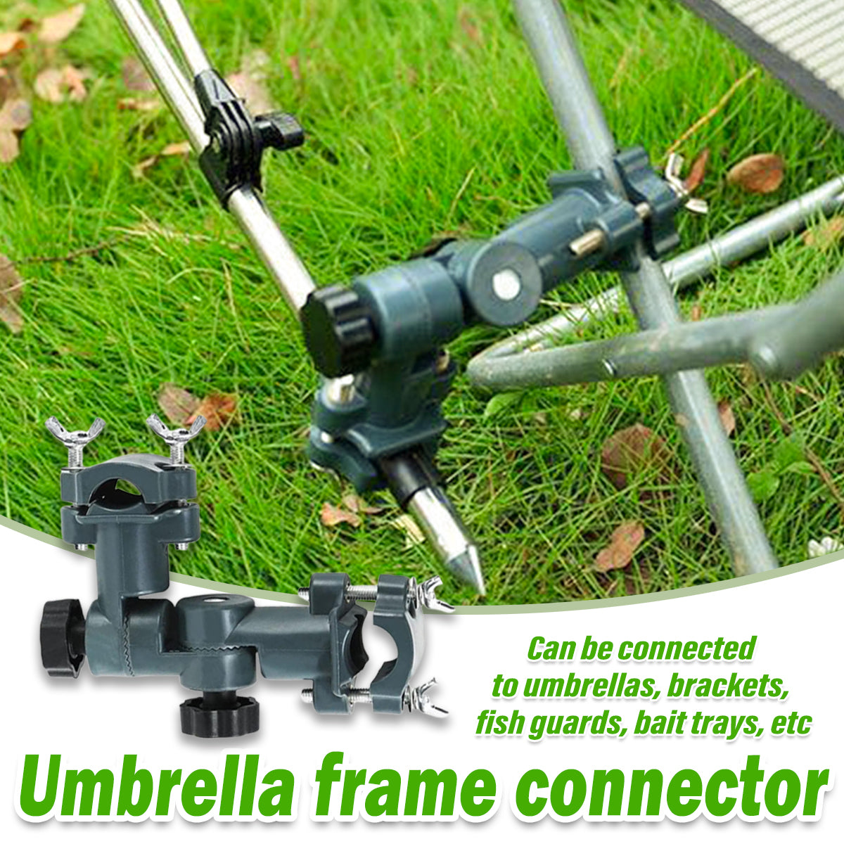 Adjustable Fishing Bracket with Umbrella Stand and 360° Rotation