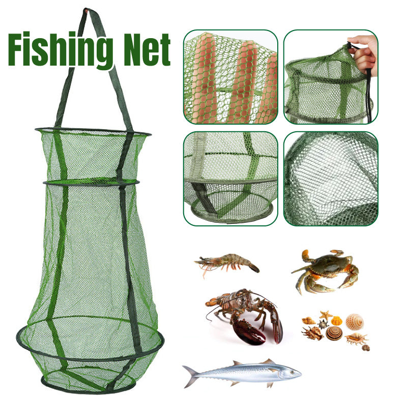 Nylon Fish Basket Quick-Dry Mesh Waterproof Fishing Net For Catch & Release