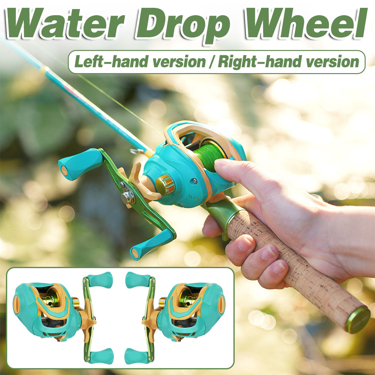 Baitcasting Fishing Reel Magnetic Brake Lightweight Left Right Hand