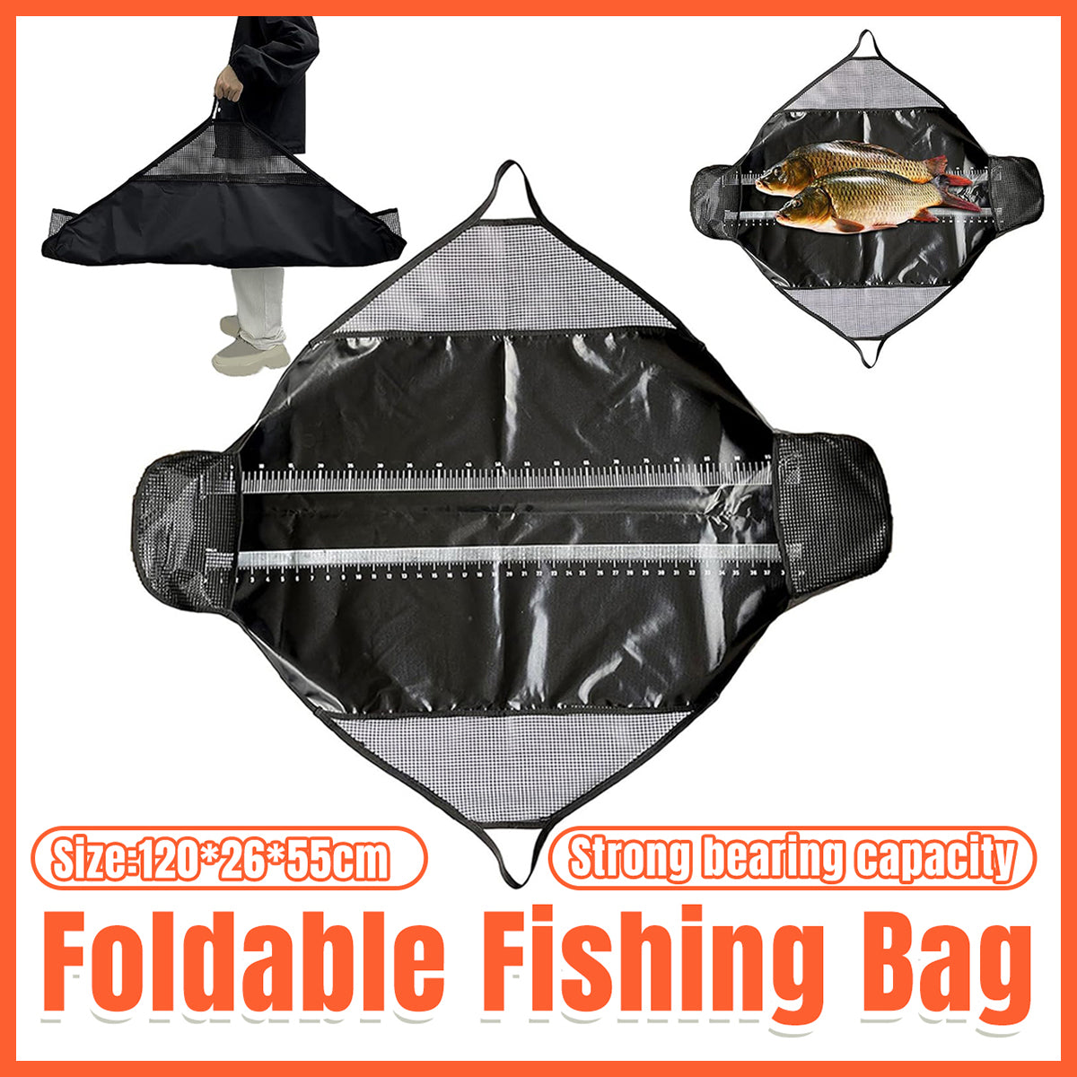 Outdoor Fishing Weight Bag with EVA Coating and Foldable Design