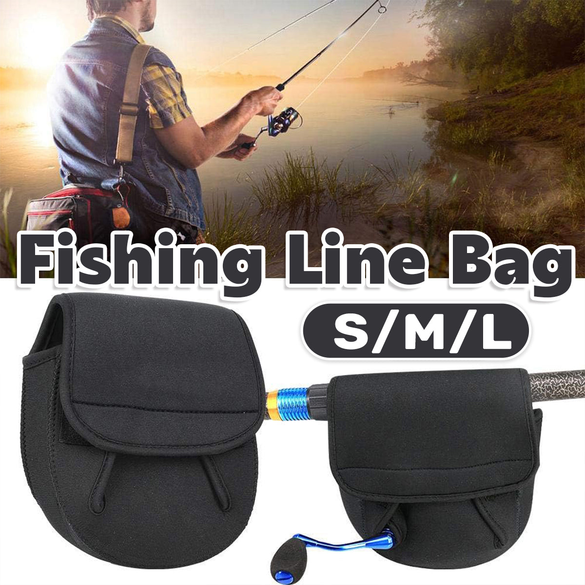 Fishing Reel Protective Cover Waterproof Neoprene Case Description
