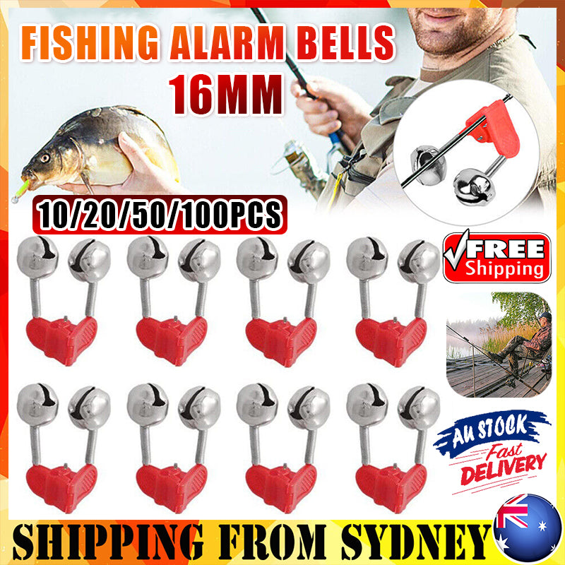 Twin Fishing Alarm Bells Clip-On Bite Alert for Night Fishing
