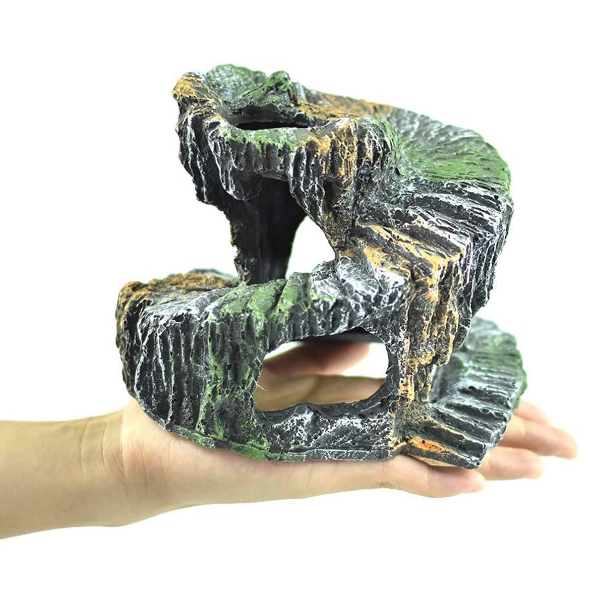 Spiral Turtle Platform Resin Climbing Decoration For Reptile Habitat