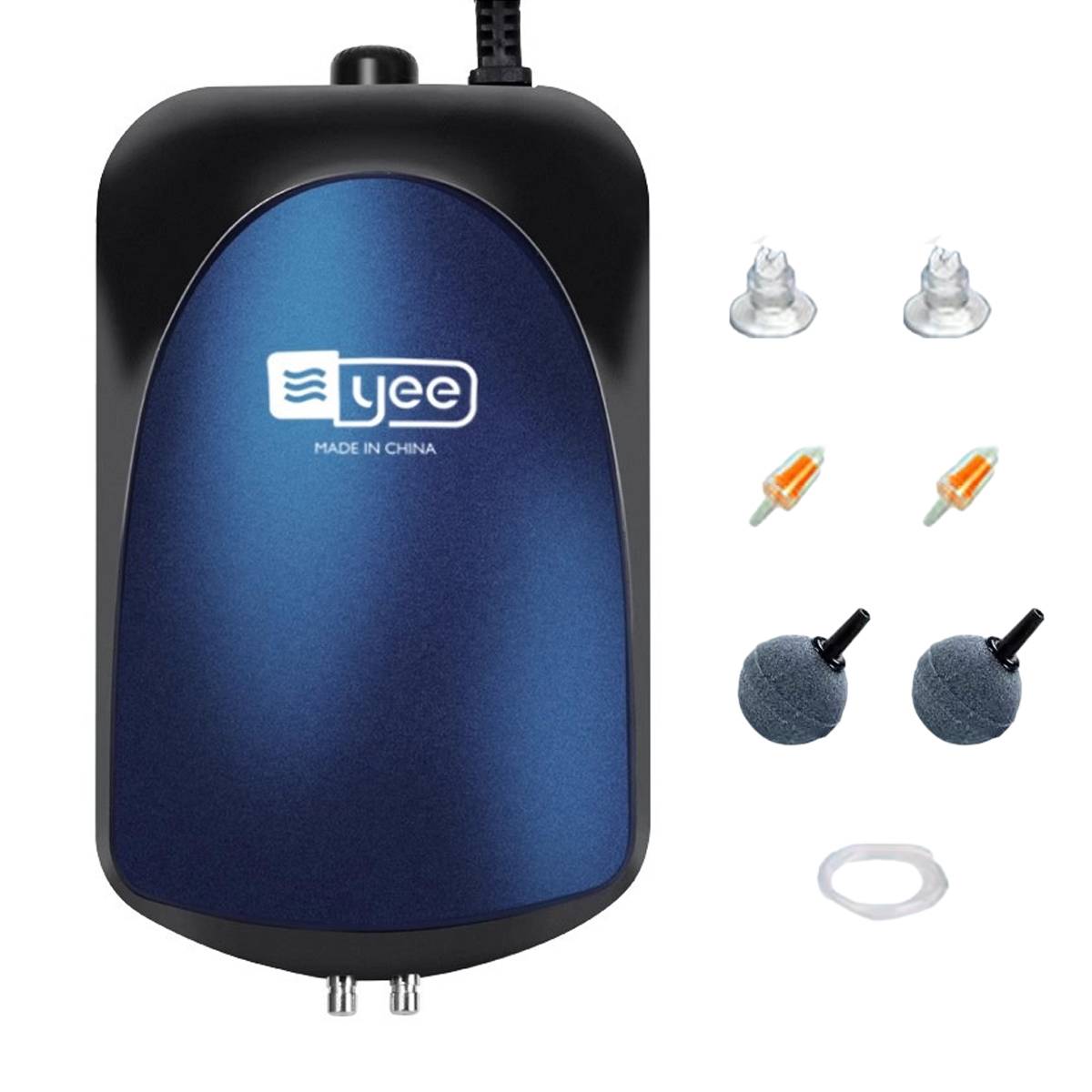 Yee Silent Aquarium Air Pump 6W 16L/min Dual Outlet