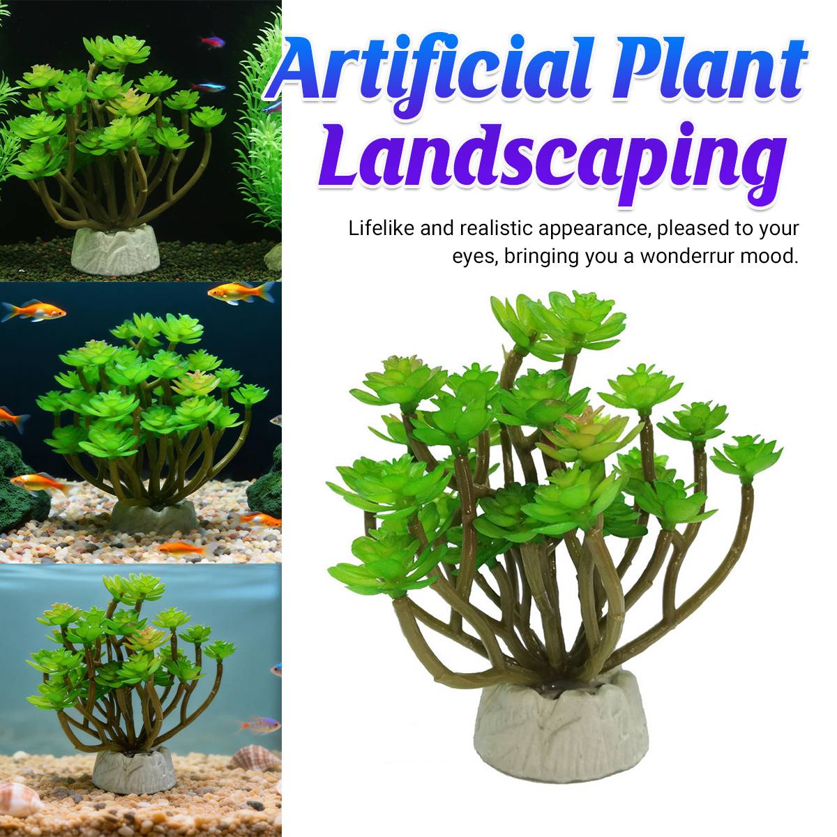 Artificial Aquarium Plant Fish Tank Decoration
