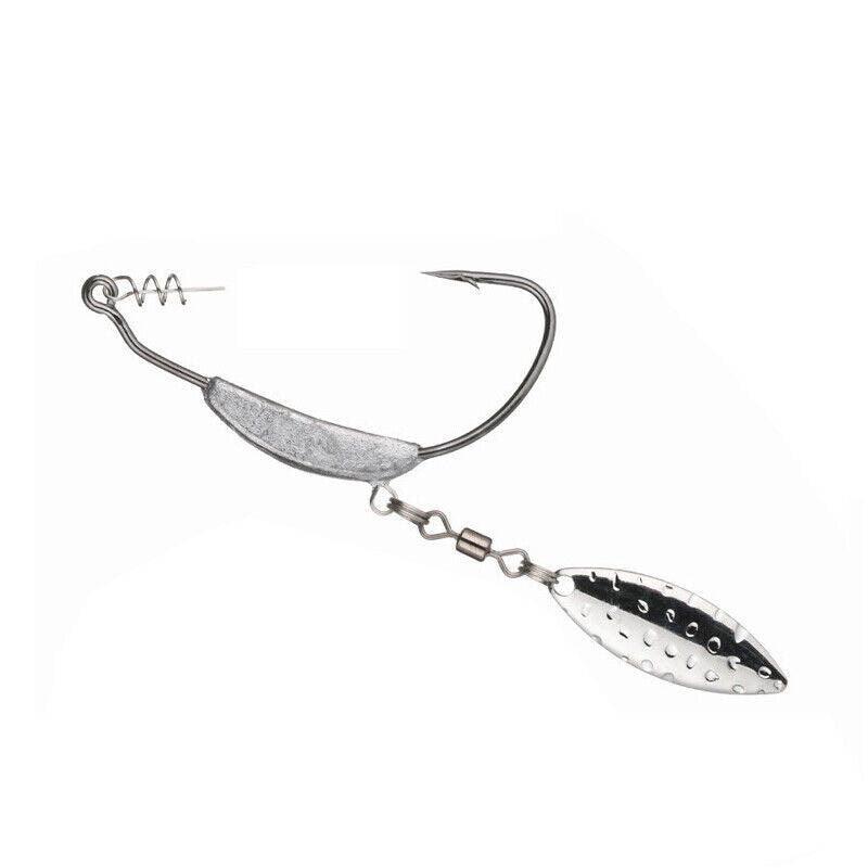 Weedless Jighead Hook Set Swimmer Worm Hooks 1/0–3/0