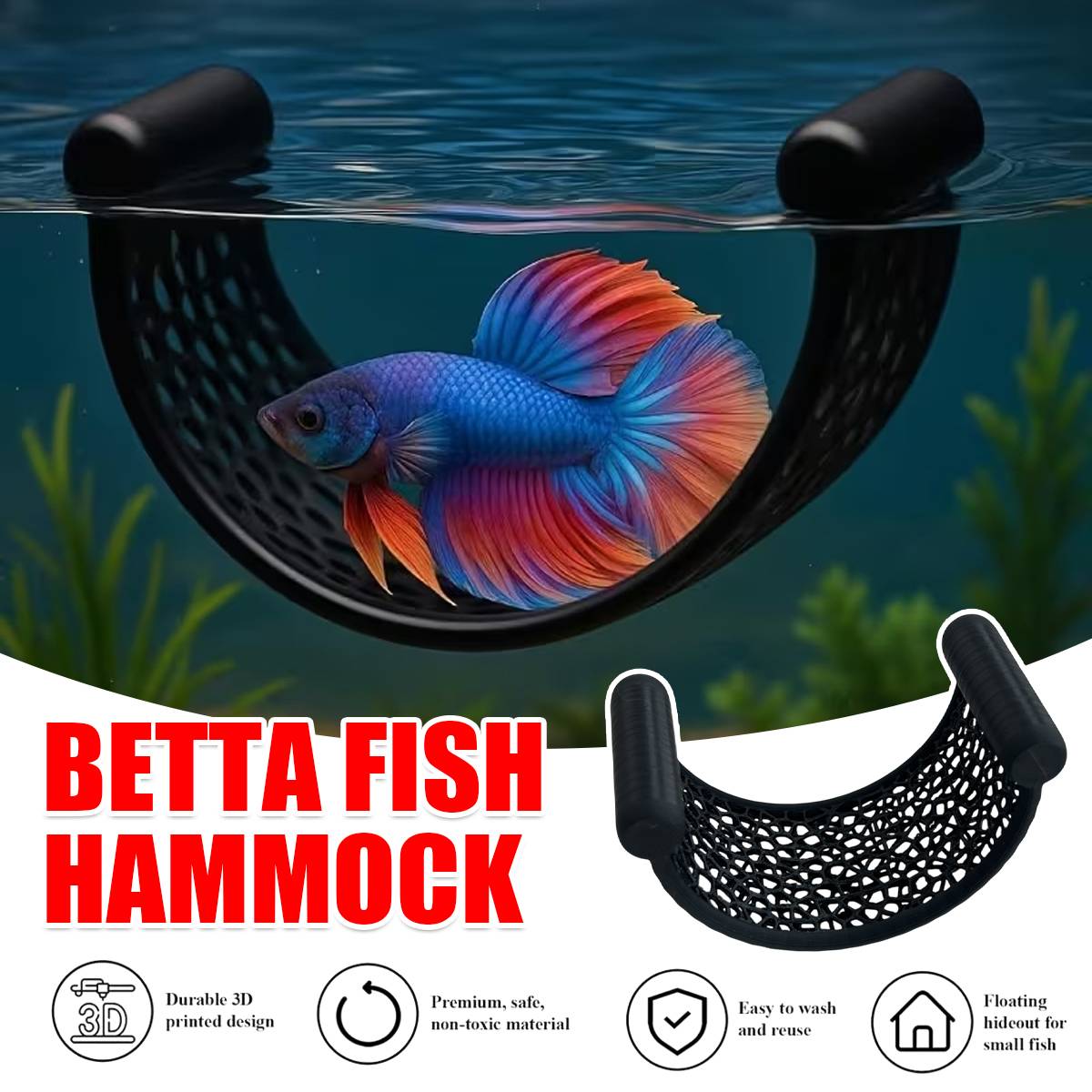 Betta Fish Hammock Floating Rest Bed
