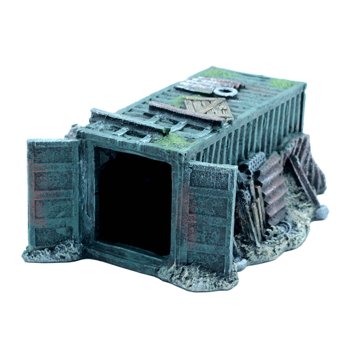 Aquarium Wreckage Container Decoration Resin Fish Tank Ornament