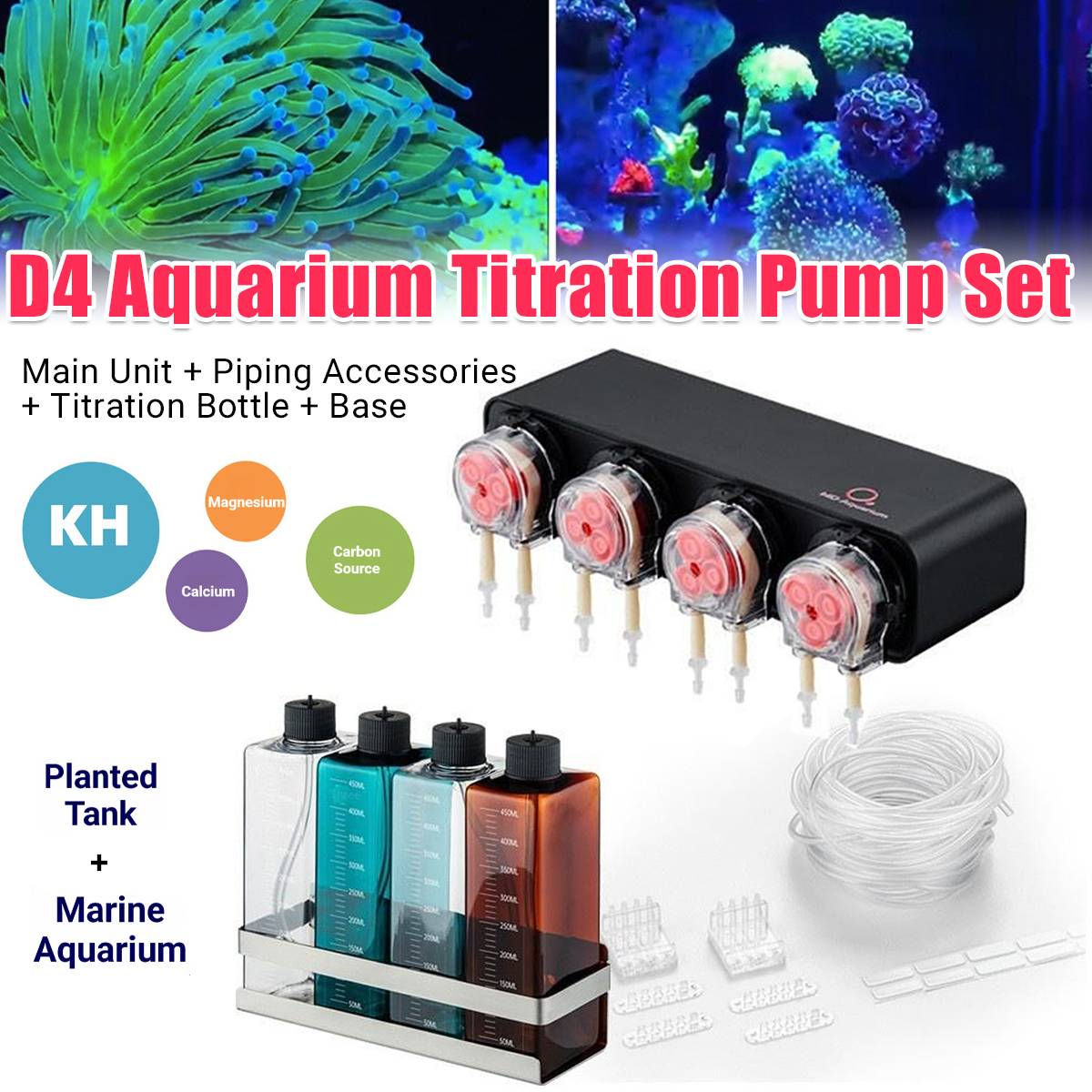 D4 Aquarium Dosing Pump 4-Head Automatic System