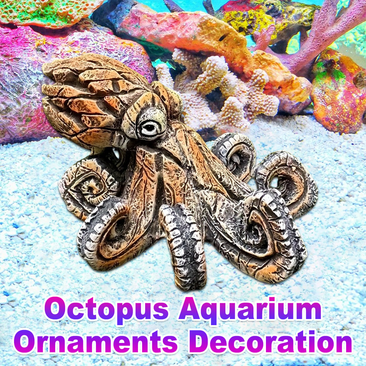 Resin Octopus Decorative Aquarium Ornament