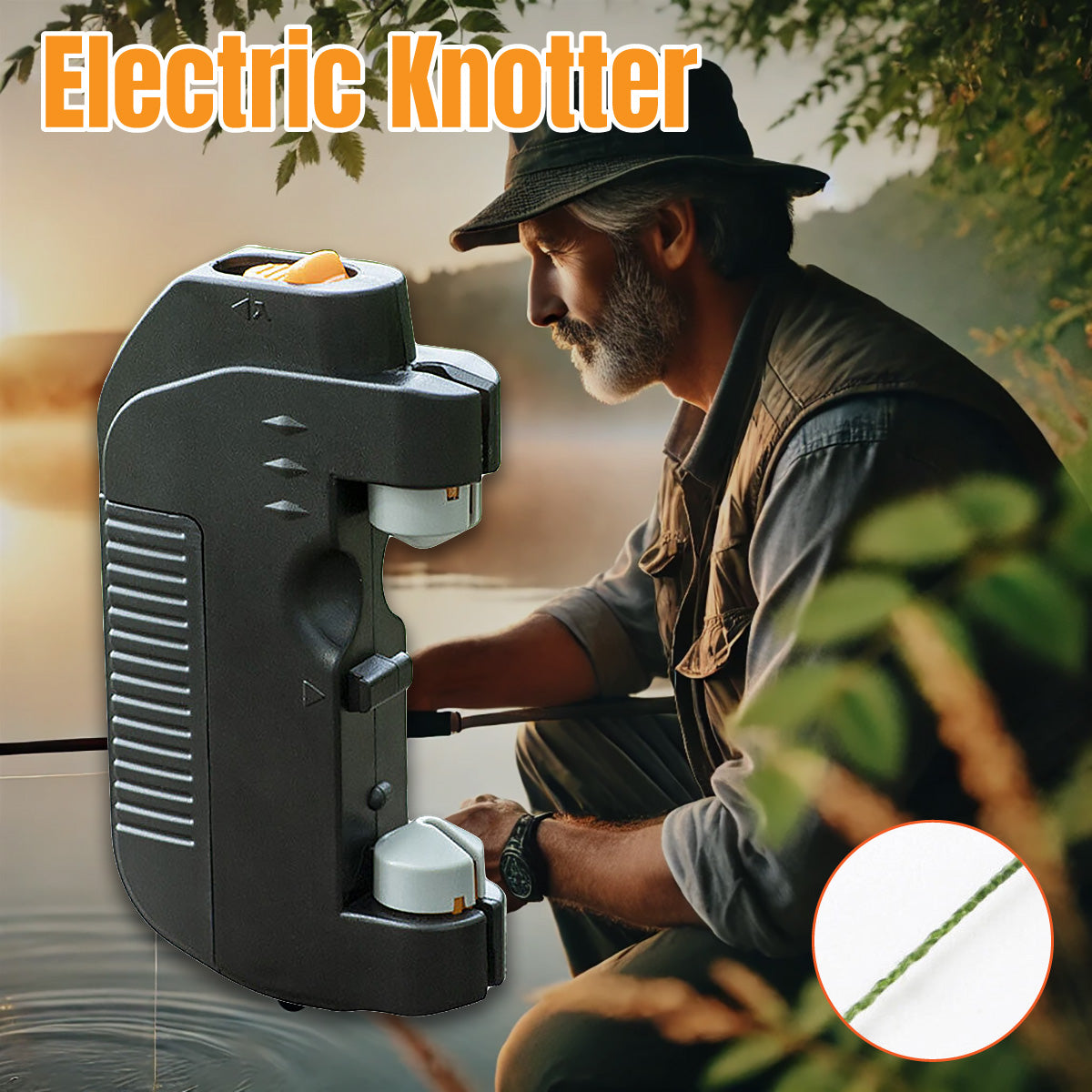 Electric Fishing Knot Tying Tool Battery Subline Knotter