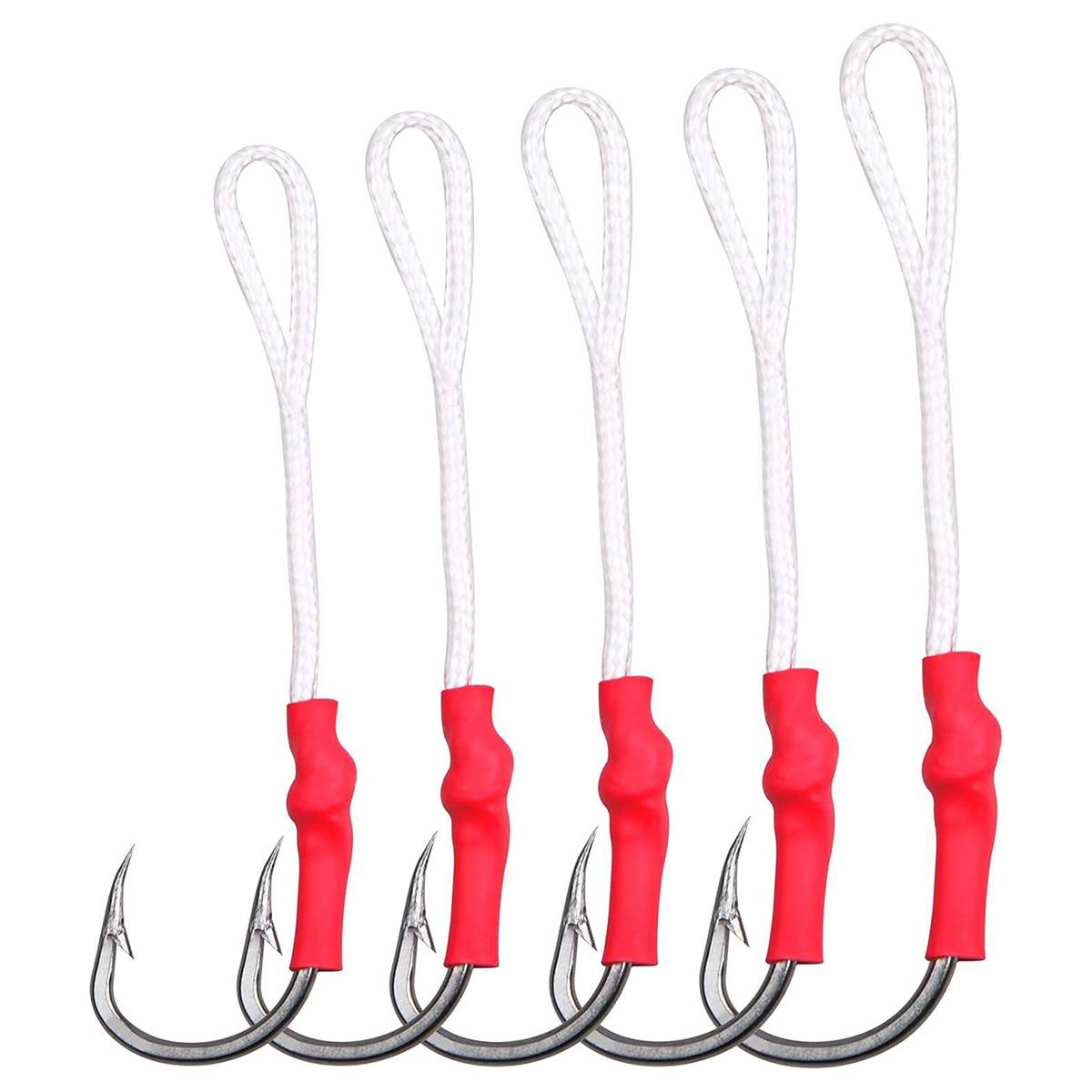 4PCS Twin Assist Jig Hooks for Micro & Slow Pitch Jigs