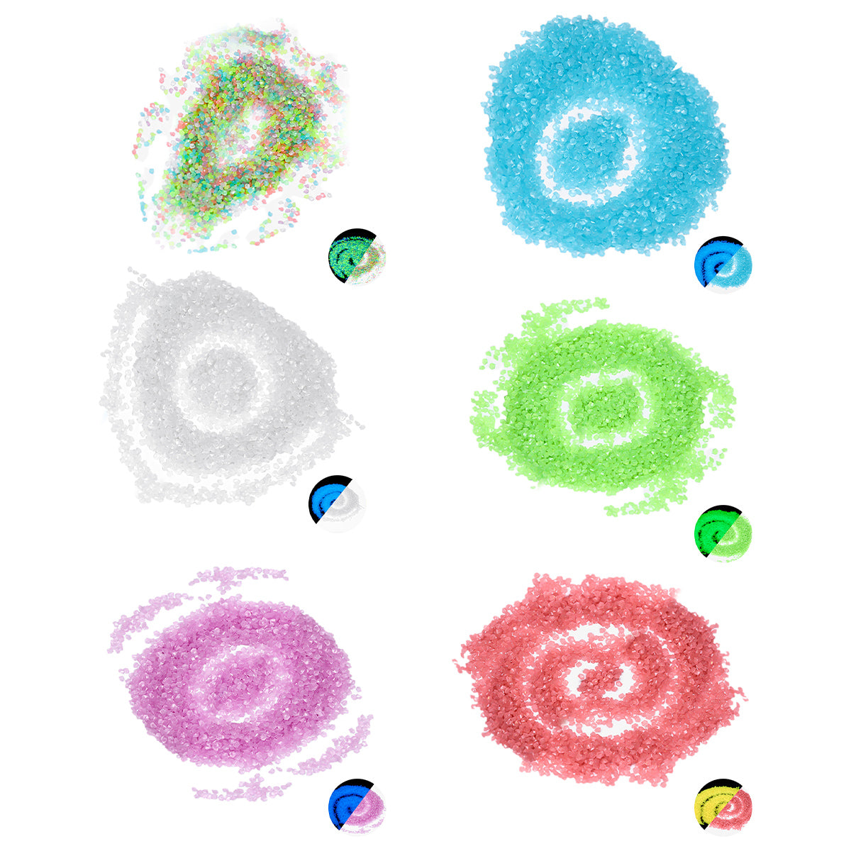 Glow-in-the-Dark Aquarium Sand Luminous Resin Decorative Gravel