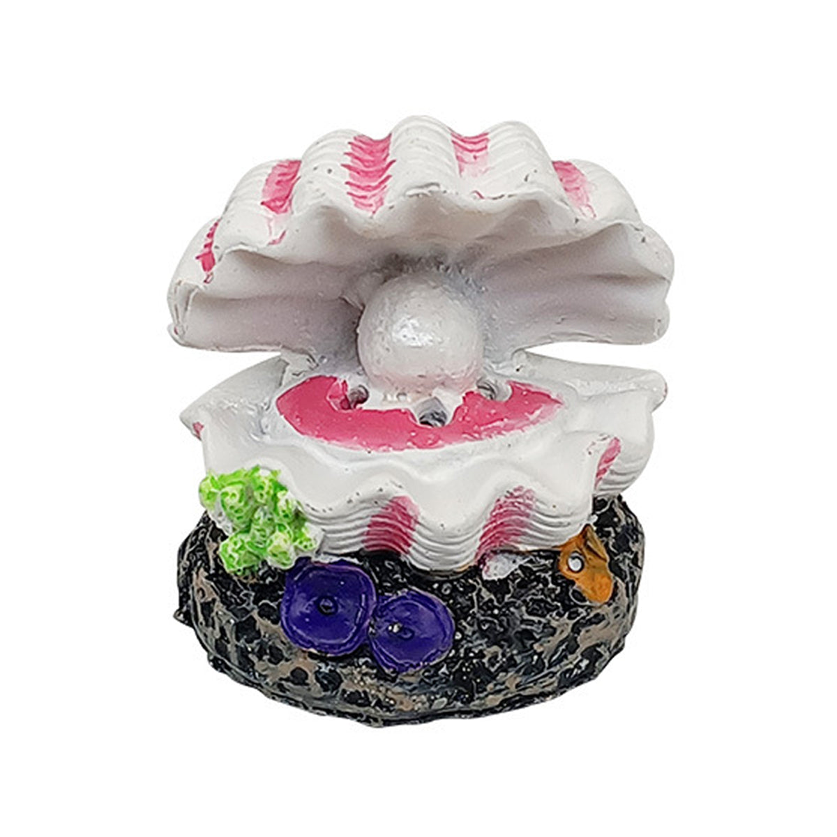 Aquarium Pearl Shell Decoration with Bubble Oxygenator