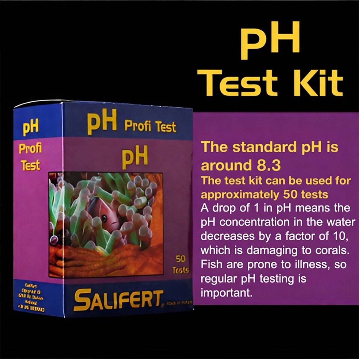 Marine aquarium pH test kit for saltwater and reef tanks – product view 2