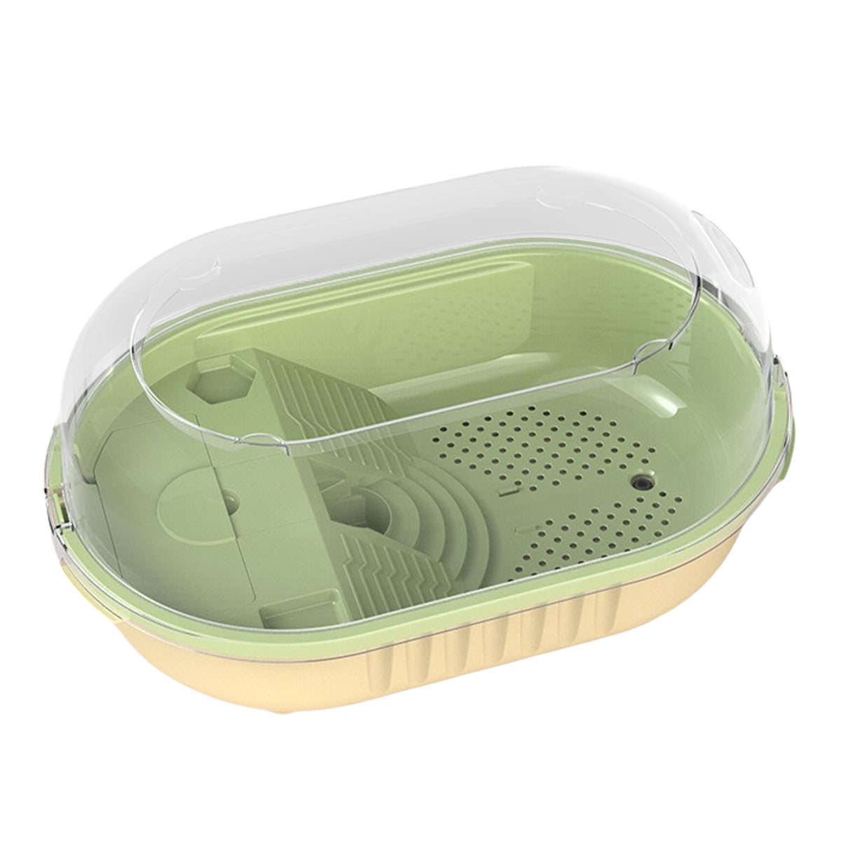 360° Turtle Jar with Cascading Water Plastic Turtle Habitat Tank