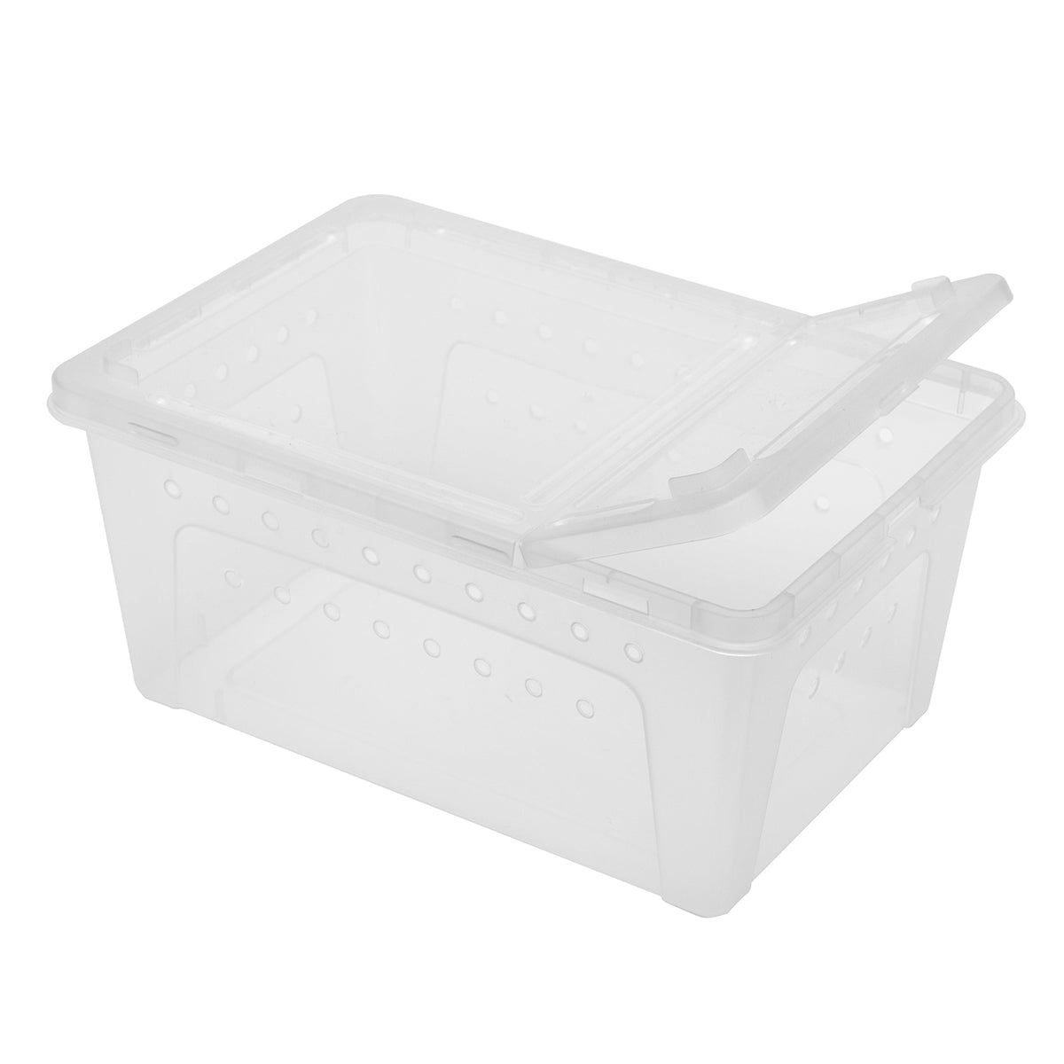 Reptile Breeder Box Transparent Insect Terrarium With Feeding Bowl