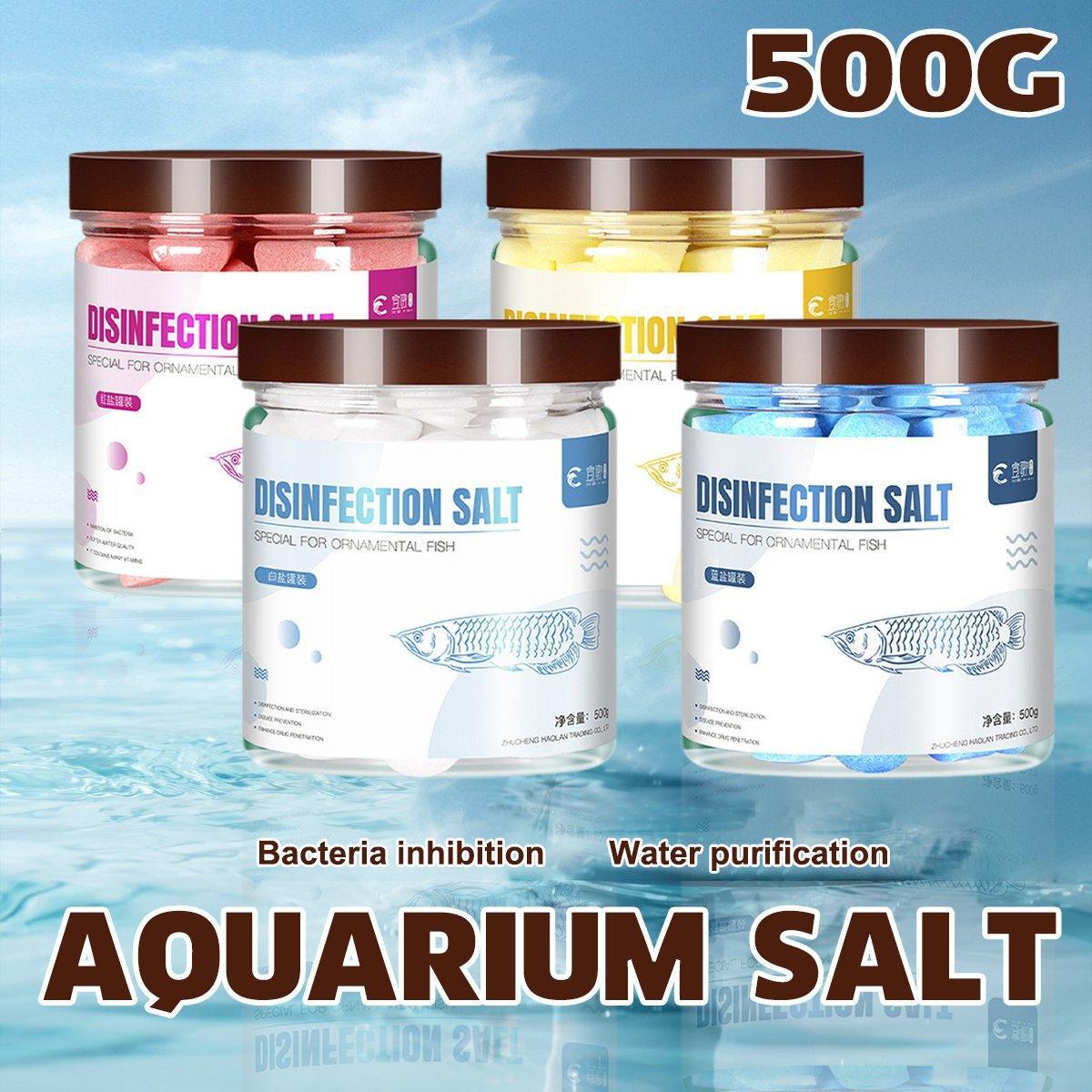 Aquarium Fish Tank Ornamental Fish Special Salt For Sea Salt Water Purification Universal Yellow Powder