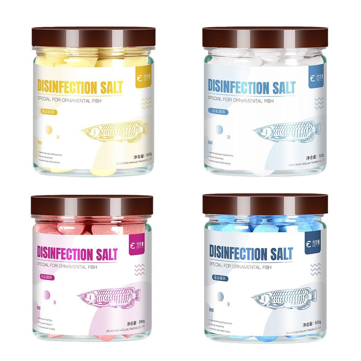 Aquarium Fish Tank Ornamental Fish Special Salt For Sea Salt Water Purification Universal Yellow Powder