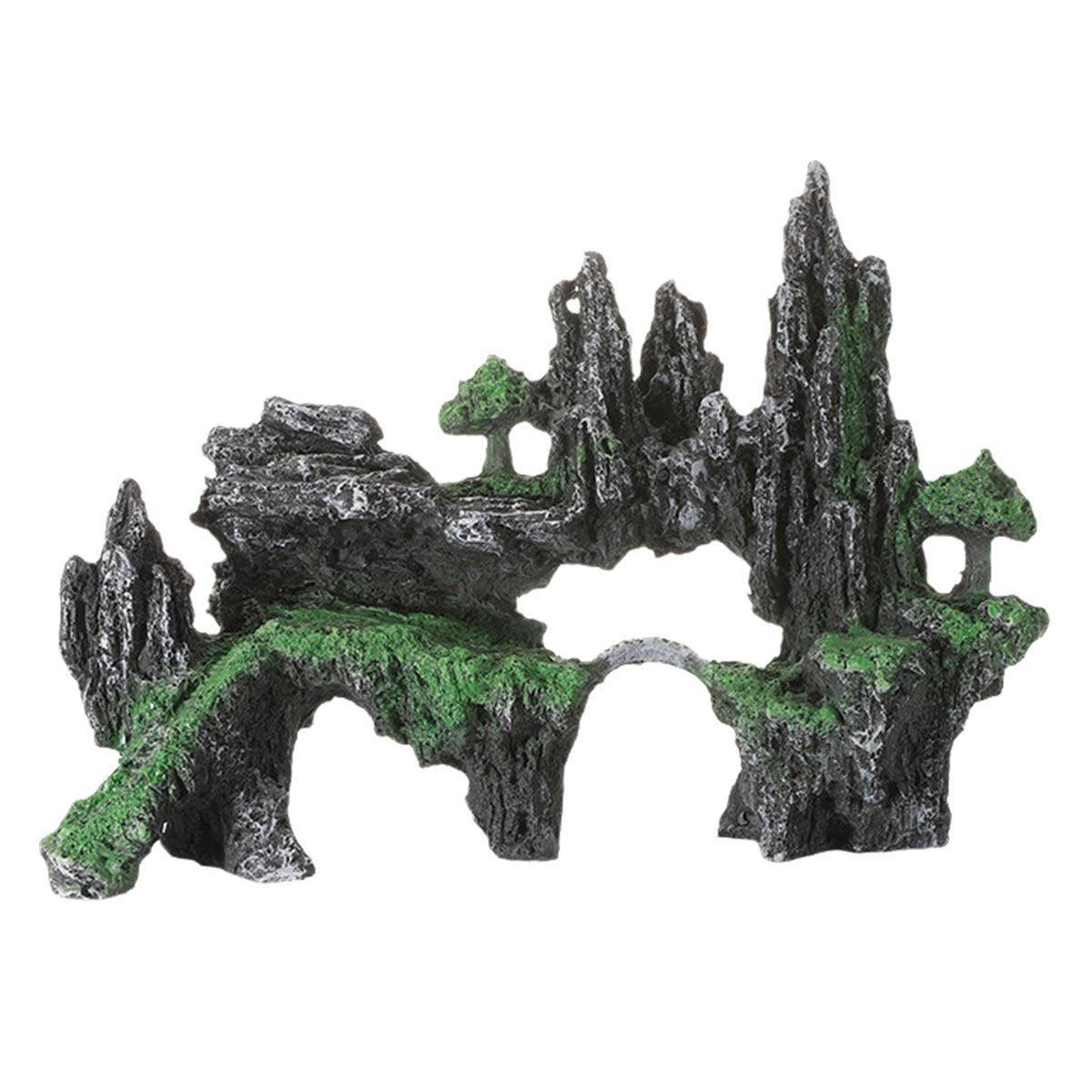 Aquarium Mountain Decoration Realistic Resin Fish Tank Ornament