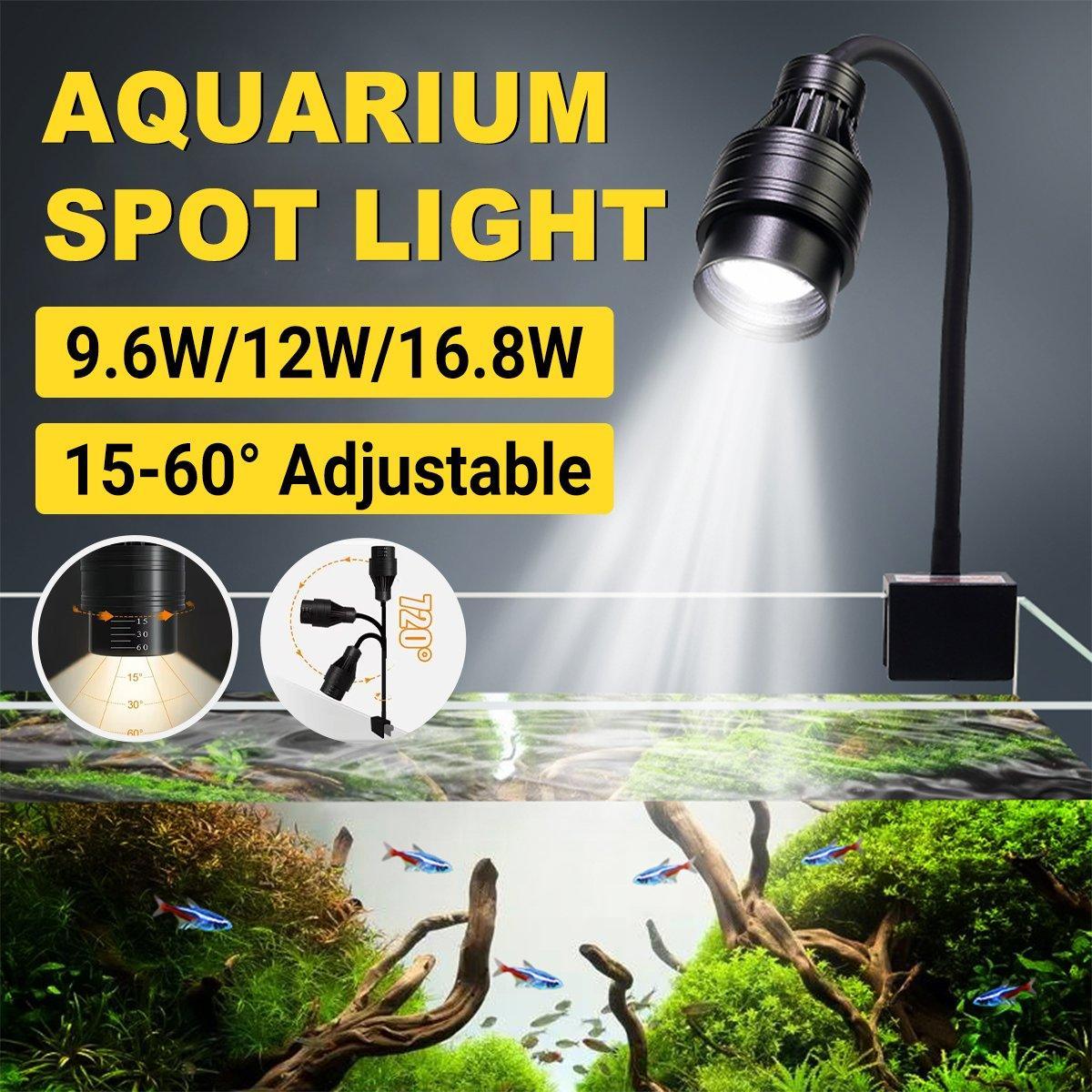 Fish Tank Lamp Led Clip Lamp Sanhu Ornamental Native Tank Water Grass Sea Tank Landscaping Special Focusing Ornamental Spotlight