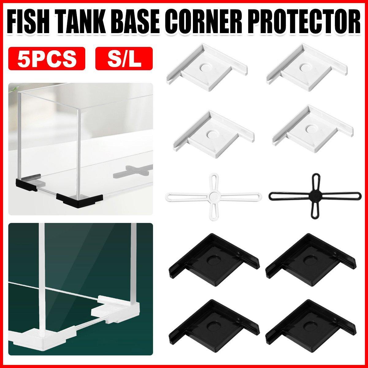 Fish Tank Base Tank Rack Household Simple Small Fish Tank Plastic Bracket Corner Protector Glass Right Angle Foot Wrapping Anti-collision