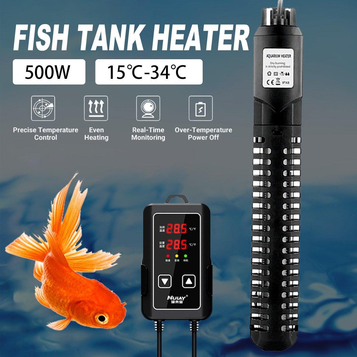 Smart Fish Tank Heater Energy Efficient Thermostat Adjustable for Fresh Water