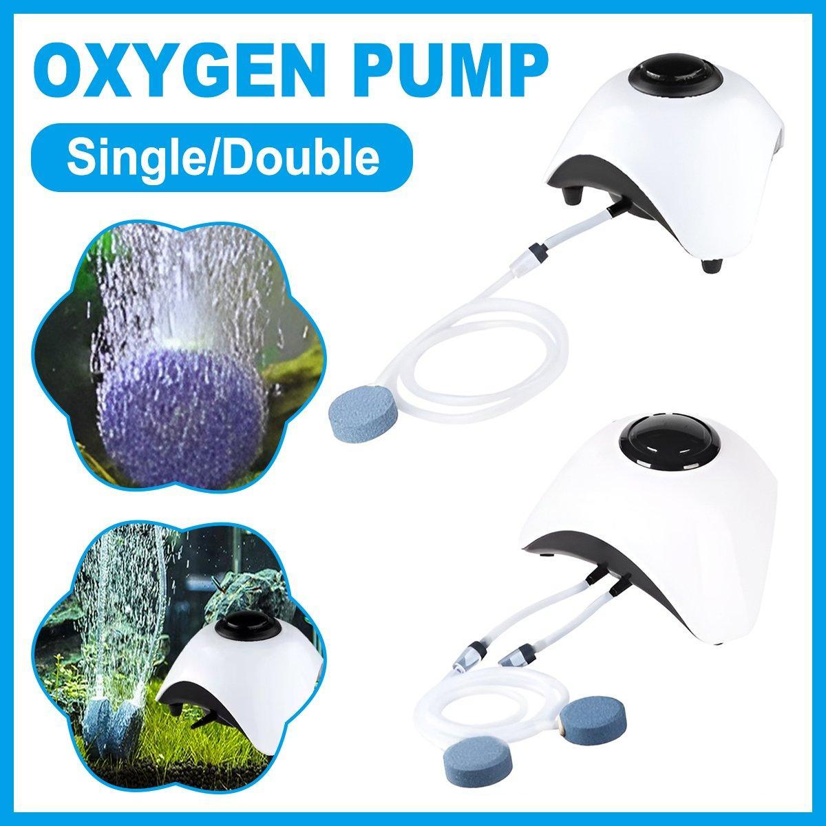 Fish Tank Oxygen Pump Single Hole 5W Double Hole 10W Aquarium Oxygen Pump Oxygen Pump Fish Tank Fish Culture Oxygen