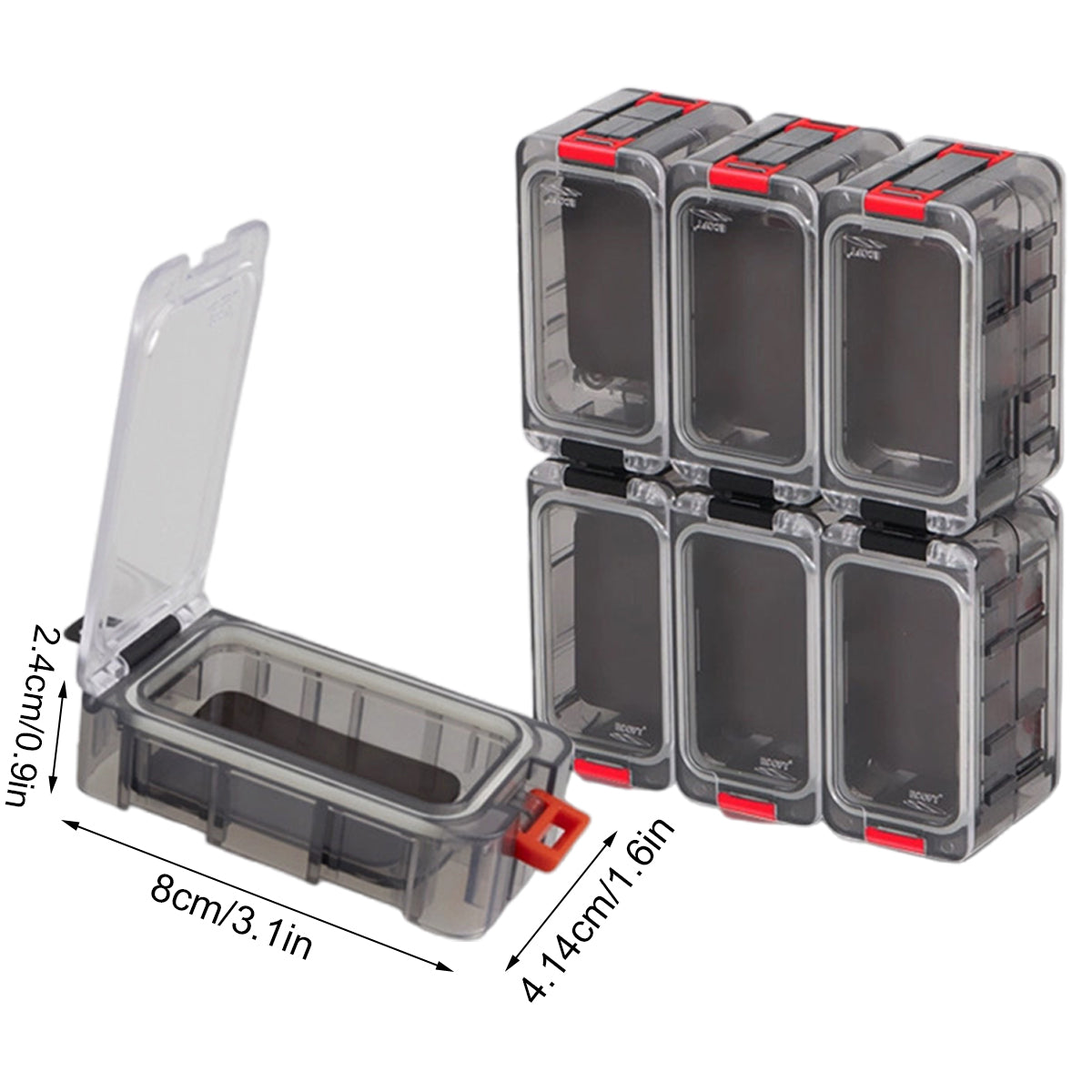 Waterproof Fishing Hook Storage Box with 12 Compartments