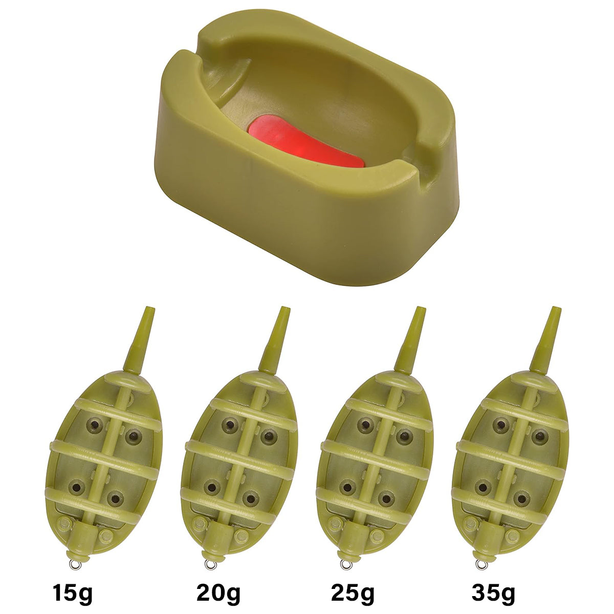Fishing Method Feeder Set With Quick Release Bait Mould
