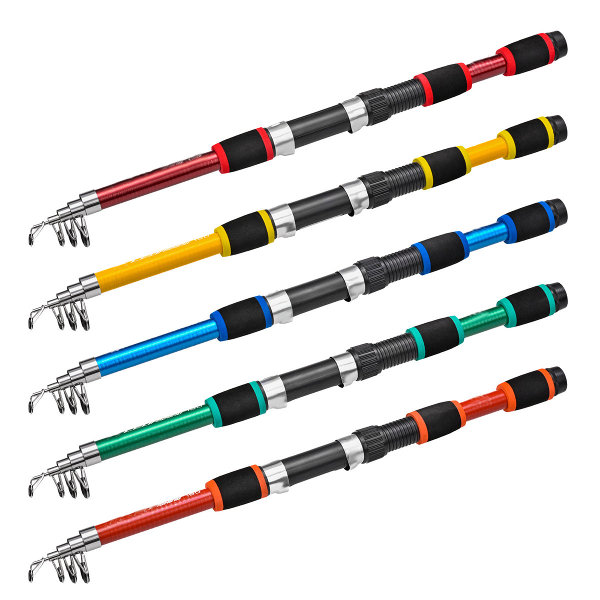 Telescopic Fishing Rod Durable Glass Steel Lightweight Portable Pole