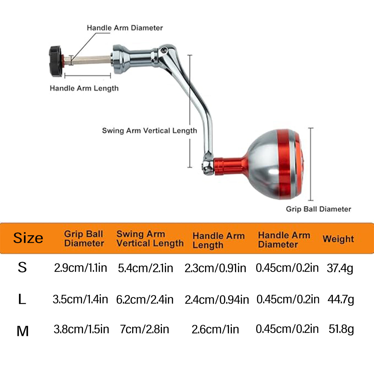 All-Metal Fishing Reel Rocker Arm – Foldable Spinning Handle