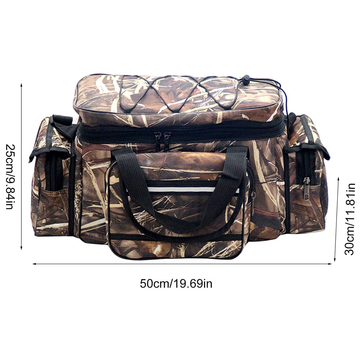 Large Capacity Fishing Tackle Bag Multi Functional Single Shoulder Gear Storage