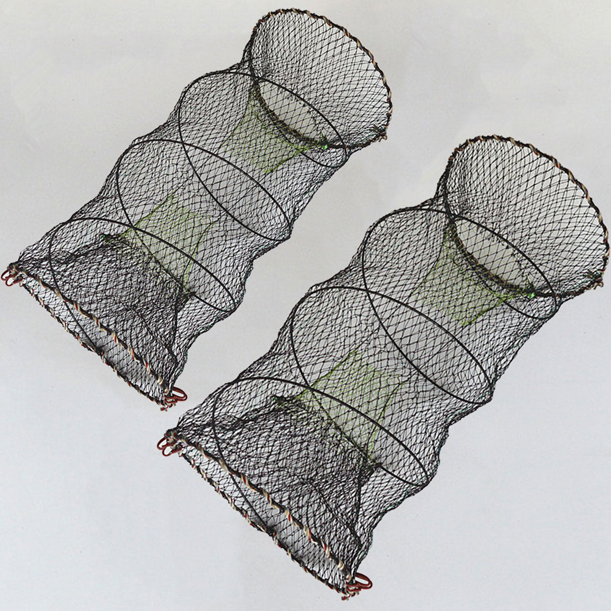 2PCS Shrimp Crab Lobster Fishing Net Trap Set