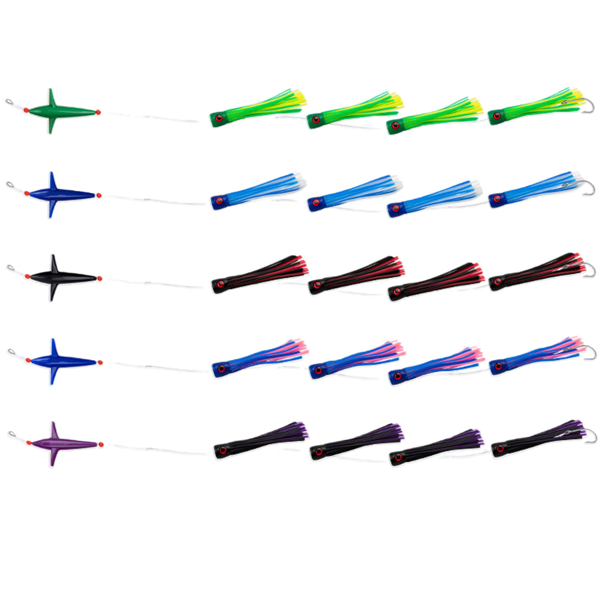 Sea Bait Propeller Lure – 3D Eyes UV Glow Deep Sea Fishing