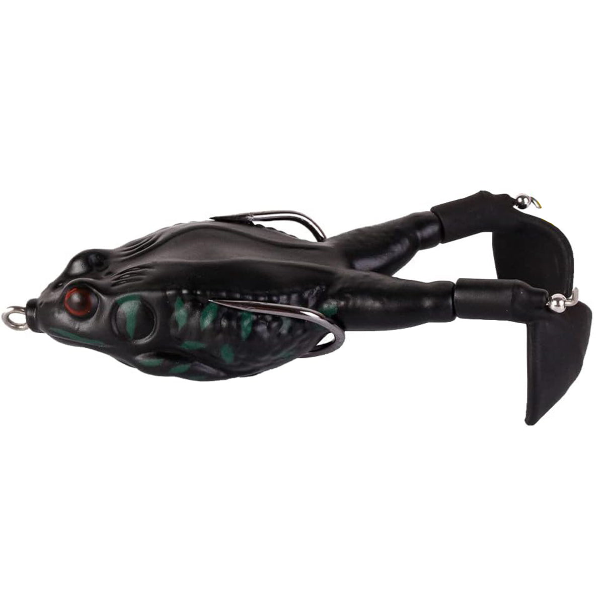 3PCS Bionic Frog Fishing Lures with Double Hooks for Freshwater