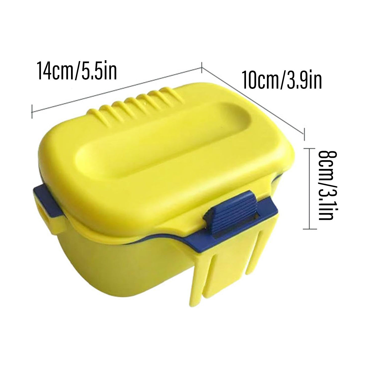 Dual Compartment Fishing Live Bait Box with Moisture Retention