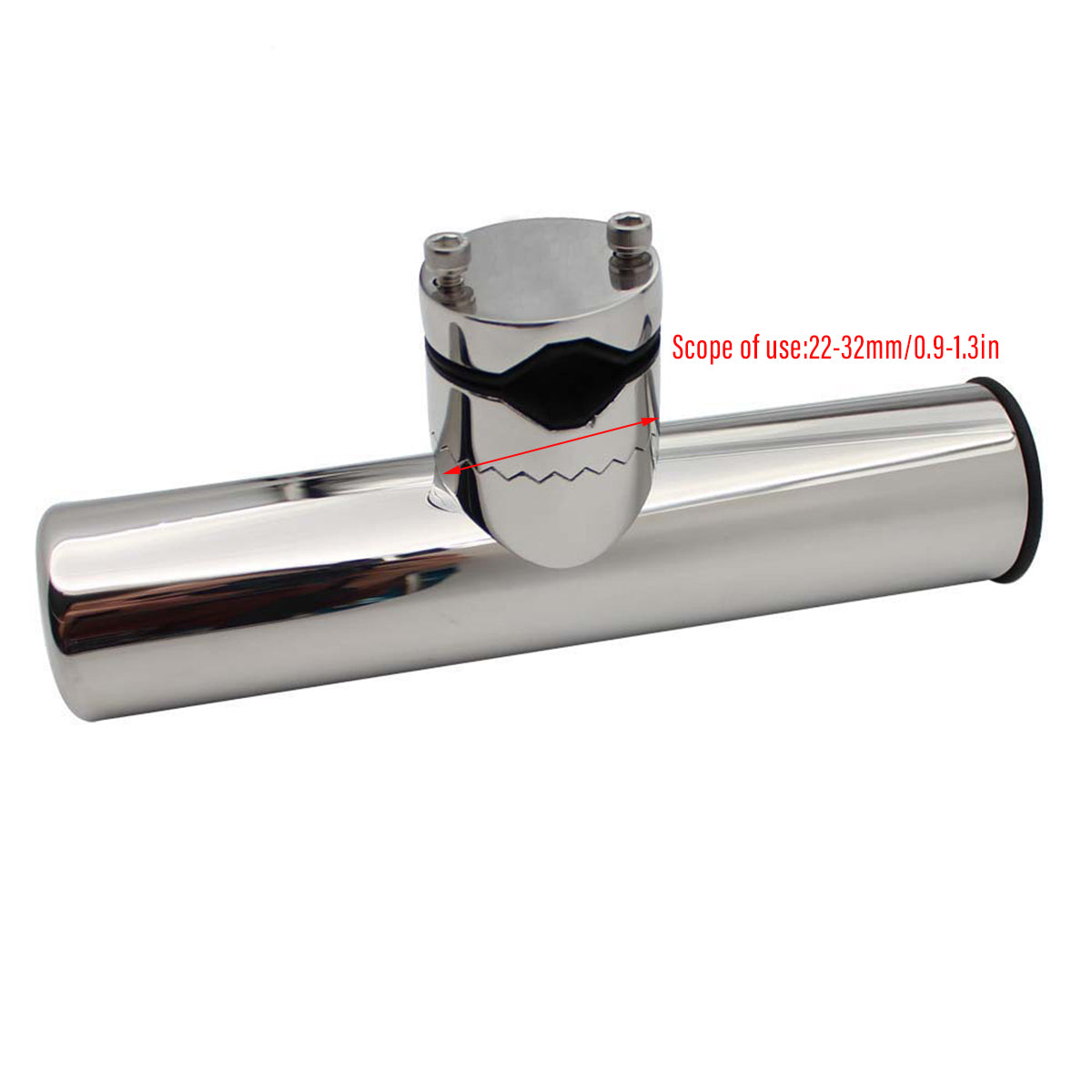 Stainless Steel Fishing Rod Holder 360° Adjustable Clamp-On Boat Mount