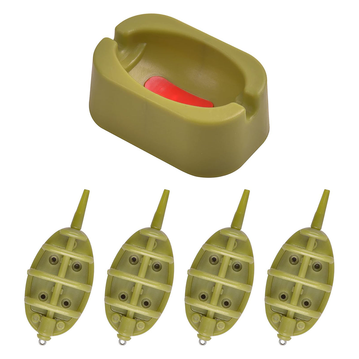 Fishing Method Feeder Set With Quick Release Bait Mould
